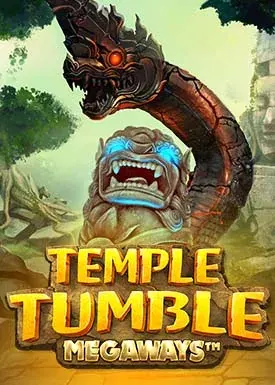 Aztec temple slot with tumbling blocks and megaways wins.